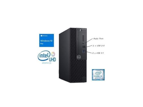 Dell Optiplex 3070 SFF Desktop Computer Small Form Factor with 24" FHD Monitor, Core i5-9500T, 16GB RAM, 1TB SSD, Wired Keyboard & Mouse, DP, RJ-45 Windows 10 Pro (Renewed)