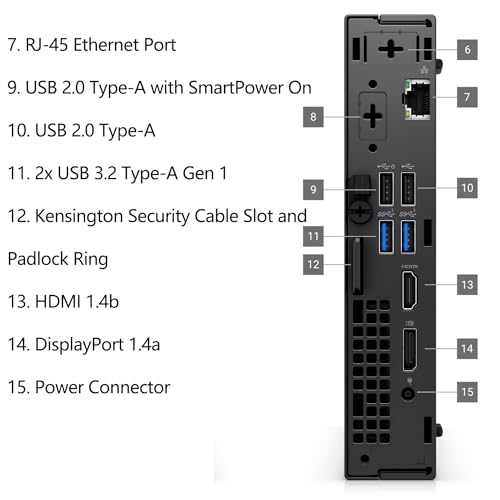 Dell OptiPlex 7020 MFF Business Desktop Computer, 7000 Micro Form Factor Mini PC, 14th Gen Intel 14-Core i5-14500T (Beat i7-13700T), 32GB DDR5 RAM, 2TB PCIe SSD, WiFi 6E, Bluetooth, Windows 11 Pro
