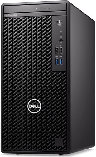 DELL Optiplex 3000 Tower Business Desktop Computer | 12th Gen Intel Core i5-12500 Processor | 64GB RAM | 1TB SSD | WiFi | DVD-RW | HDMI | Display Port(Support 4K) | Windows 11 Pro