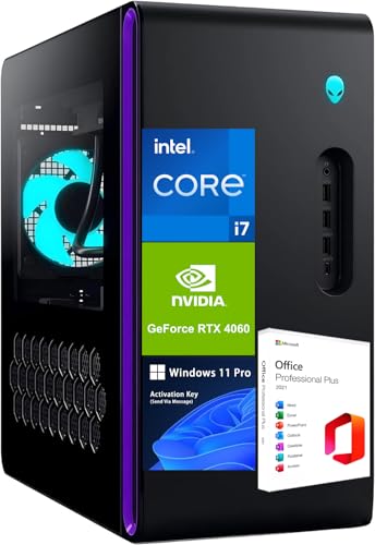 Alienware Aurora R16 Gaming Desktop 2024 Newest, 14th Gen Intel 20-core i7-14700F, GeForce RTX 4060 8GB GDDR6,64GB DDR5, 4TB SSD, 2TB HDD, Wi-Fi 6E, Windows 11 Pro & Microsoft Office Lifetime License