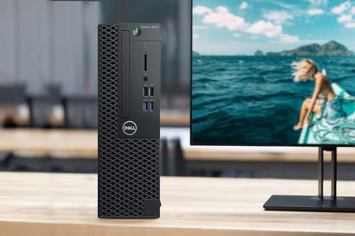 Dell Optiplex 3070 SFF Desktop Computer Small Form Factor with 24" FHD Monitor, Core i5-9500T, 16GB RAM, 1TB SSD, Wired Keyboard & Mouse, DP, RJ-45 Windows 10 Pro (Renewed)