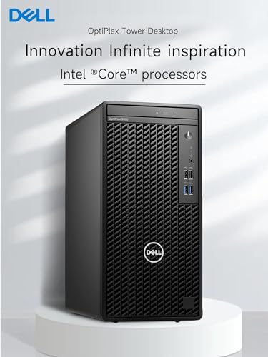 DELL Optiplex 3000 Tower Business Desktop Computer | 12th Gen Intel Core i5-12500 Processor | 64GB RAM | 1TB SSD | WiFi | DVD-RW | HDMI | Display Port(Support 4K) | Windows 11 Pro
