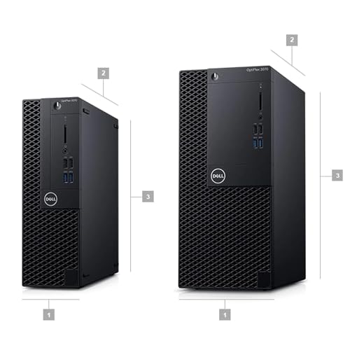 Dell Optiplex 3070 SFF Desktop Computer Small Form Factor with 24" FHD Monitor, Core i5-9500T, 16GB RAM, 1TB SSD, Wired Keyboard & Mouse, DP, RJ-45 Windows 10 Pro (Renewed)