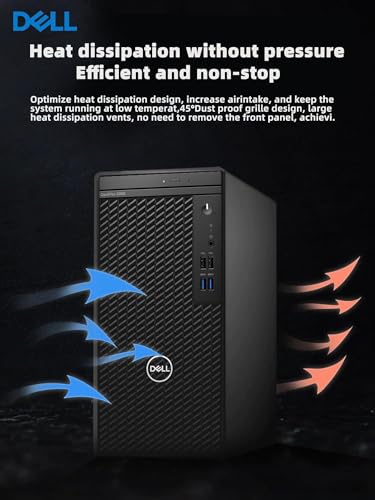 DELL Optiplex 3000 Tower Business Desktop Computer | 12th Gen Intel Core i5-12500 Processor | 64GB RAM | 1TB SSD | WiFi | DVD-RW | HDMI | Display Port(Support 4K) | Windows 11 Pro