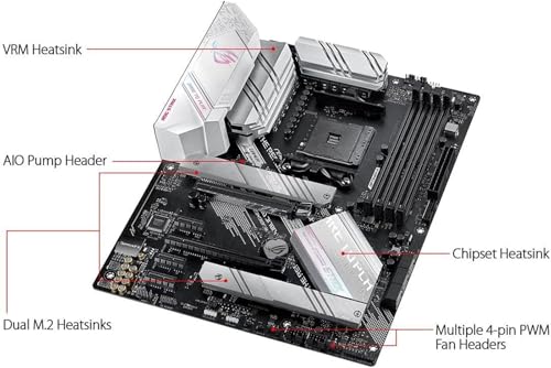 Micro Center AMD Ryzen 7 5700X3D CPU Processor Bundle with ASUS ROG Stix B550-A AMD AM4 Ryzen 5000 ATX Gaming Motherboard