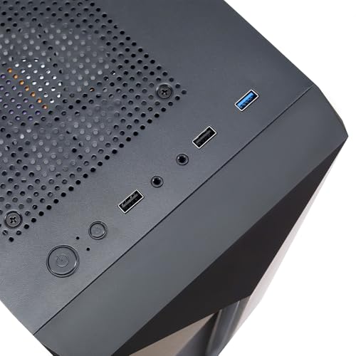 MXZ Desktop Gaming Computer Home&Office PC R5 5600G,16GB DDR4 3200, 500G NVME SSD，6 RGB Fans, WiFi & Win 11 Pro 64-bit Ready