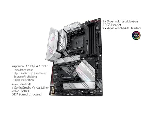 Micro Center AMD Ryzen 7 5700X3D CPU Processor Bundle with ASUS ROG Stix B550-A AMD AM4 Ryzen 5000 ATX Gaming Motherboard