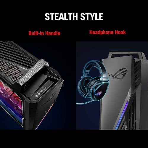 ASUS 2024 Newest ROG Stri GA15 Gaming Desktop, AMD Ryzen 7-5800X(8 cores), NVIDIA GeForce RTX 3080, 64GB RAM, 2TB SSD, Wi-Fi 6, Bluetooth, Windows 11 Pro, with Microsoft Office Lifetime License