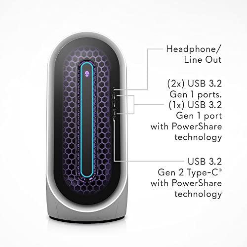 Alienware Aurora R13 Gaming Desktop - Intel Core i7-12700KF, 16GB DDR5 RAM, 1TB SSD + 1TB HDD, NVIDIA GeForce RTX 3070 Ti 8GB GDDR6, Liquid-Cooling, Windows 11 Home - White