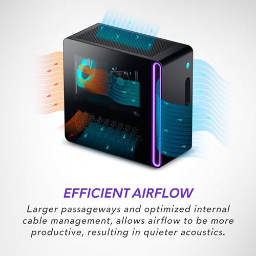 Alienware Aurora R16 Gaming Desktop - Intel Core i7-14700F Processor, 16GB DDR5 RAM, 512GB SSD + 1TB HDD, NVIDIA GeForce RTX 4060 8GB GDDR6, Windows 11 Home, Onsite Service - Black