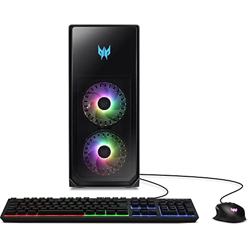 acer Predator Orion 5000 Gaming & Entertainment Desktop PC (Intel i7-12700F 12-Core, 32GB DDR5 4400MHz RAM, 8TB PCIe SSD, GeForce RTX 3080, Wifi, Bluetooth, Backlit KB, HDMI, USB 3.2, Win 11 Pro)