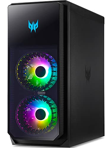 acer Predator Orion 5000 Gaming & Entertainment Desktop PC (Intel i7-12700F 12-Core, 32GB DDR5 4400MHz RAM, 8TB PCIe SSD, GeForce RTX 3080, Wifi, Bluetooth, Backlit KB, HDMI, USB 3.2, Win 11 Pro)