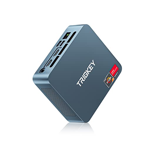 TRIGKEY 8 Core 16 Thread AMD-Ryzen 7 Mini PC Desktop PC S5 5700U（Up to 4.0GHz） 16G DDR4+500G NVME SSD 15W TPD Micro PC | 8Core 1900MHz HD graphics | WIFI-6 | BT 5.2 | DP+ HDMI | Type-C |