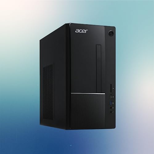 acer Aspire i5 Home & Business Tower Desktop Computer, 13th Gen Intel Core i5-13400(Beat Intel i7-1255U), 64GB RAM, 2TB SSD + 2TB HDD, Wi-Fi 6, HDMI, Wired Keyboard and Mouse, Windows 11 Home, Black