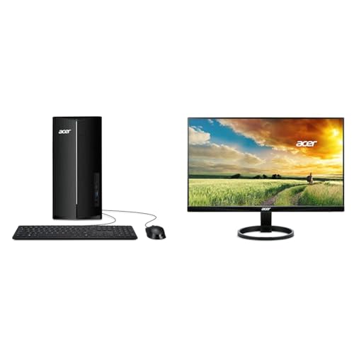acer Aspire TC-1780-UA92 Desktop | 13th Gen Intel Core i5-13400 Processor | 8GB 3200MHz DDR4 | 512GB & 23.8” Full HD 1920 x 1080 IPS Zero Frame Home Office Computer Monitor - 178° Wide View Angle