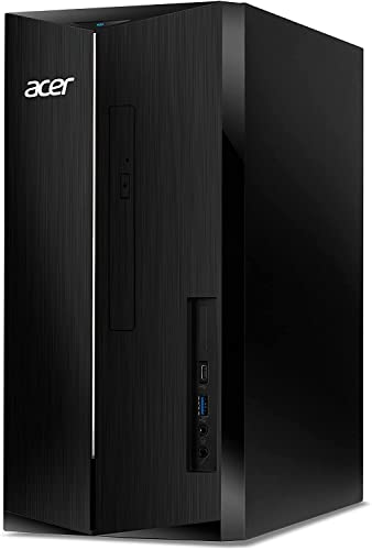 acer 2023 Aspire TC-1760 Desktop PC Intel 12th Gen 6-Core i5-12400 32GB RAM 1TB PCIe SSD 2TB HDD NVIDIA RTX 3060 12GB GDDR6 HDMI DP DVI-D USB-C WIFI AC BT RJ-45 Windows 11 Pro w/RE USB Drive