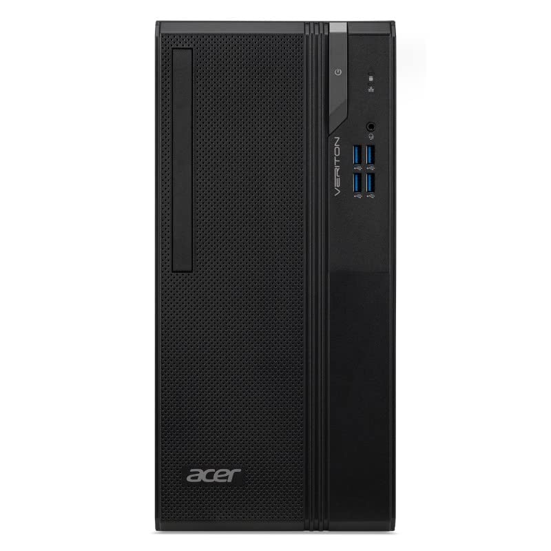 acer Veriton Tower Computer – Intel i7-12700K, 32GB Ram, 2TB NVMe SSD, DVD-RW, DisplayPort, HDMI, VGA, AC Wi-Fi, Bluetooth - Windows 11 Pro, Black