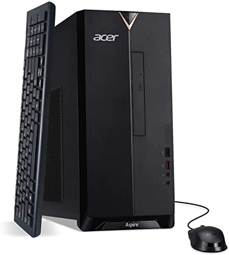 acer 2023 Newest Aspire TC-1660 Desktop PC Intel 10th Gen 6-Core i5-10400 32GB DDR4 1TB NVMe SSD Intel UHD Graphics WIFI AX BT5.2 USB C HDMI RJ45 8X DVD-RW Windows 11 Home w/RE Accessories