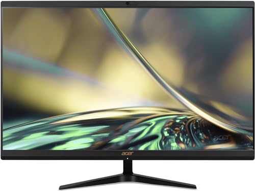 acer Aspire C24 Computer, 23.8" FHD All in One Desktop, Intel 6-Core i3-1215U Processor, 16GB RAM 1TB SSD, Bluetooth 5.2, Wi-Fi 6, Wireless Keyboard & Mouse,Windows 11 Home, Black