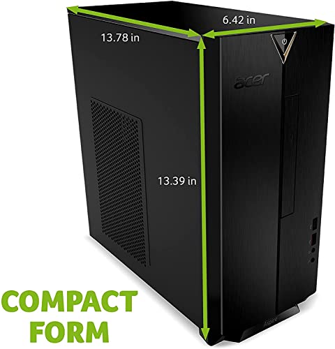acer 2023 Newest Aspire TC-1660 Desktop PC Intel 10th Gen 6-Core i5-10400 32GB DDR4 1TB NVMe SSD Intel UHD Graphics WIFI AX BT5.2 USB C HDMI RJ45 8X DVD-RW Windows 11 Home w/RE Accessories
