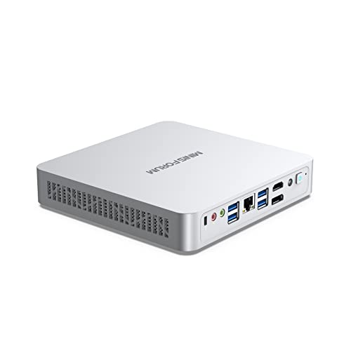 MINISFORUM EliteMini TH80 Mini PC 11th Gen Core i7-11800H Desktop Computer, 16GB RAM 512GB NVMe SSD, HDMI&DP&USB-C(4K@60Hz) Outputs, 2.5G RJ45, Intel UHD Graphics (Renewed)