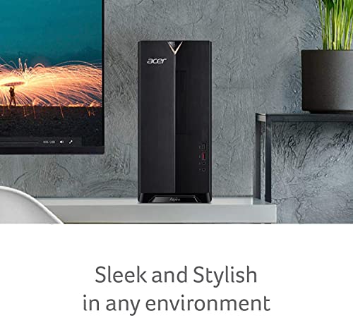 acer 2023 Newest Aspire TC-1660 Desktop PC Intel 10th Gen 6-Core i5-10400 32GB DDR4 1TB NVMe SSD Intel UHD Graphics WIFI AX BT5.2 USB C HDMI RJ45 8X DVD-RW Windows 11 Home w/RE Accessories