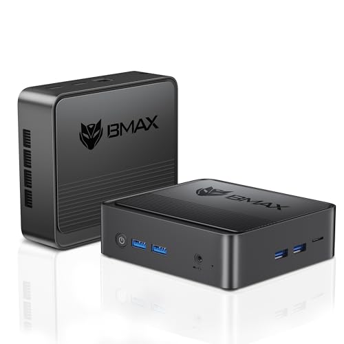 Bmax B3 Mini PC 256GB SSD 8GB DDR4, Intel 11th Gen N5095 Processor (up to 2.9GHz) 4C/4T, Auto Power On Win 11 Pro Mini Desktop Computer WiFi/BT/HDMIx2 Support 4K Dual Screen Display, Wake On LAN