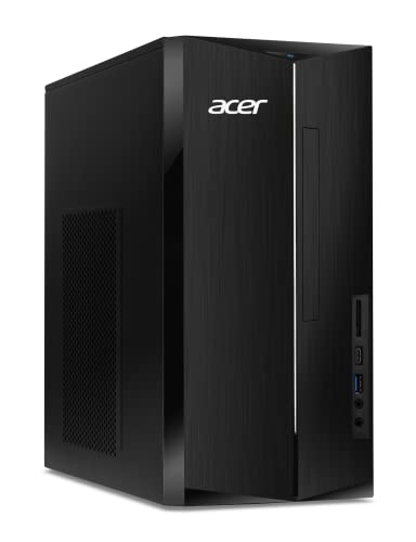 Acer Aspire TC-1780-UA93 Desktop | 13th Gen Intel Core i5-13400 10-Core Processor | 16GB 3200MHz DDR4 | 1TB M.2 2280 PCIe Gen 4 SSD | SD Card Reader | Intel Wi-Fi 6E AX211 | Windows 11 Home,Black