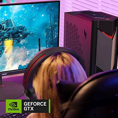 Acer Nitro 50 Gaming PC, Intel Core i5-13400F Processor, NVIDIA GeForce GTX 1650 Graphics, 8GB DDR4 Memory, 512GB SSD, Windows 11 Home