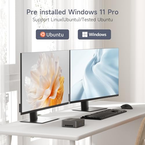 Bmax B3 Mini PC 256GB SSD 8GB DDR4, Intel 11th Gen N5095 Processor (up to 2.9GHz) 4C/4T, Auto Power On Win 11 Pro Mini Desktop Computer WiFi/BT/HDMIx2 Support 4K Dual Screen Display, Wake On LAN