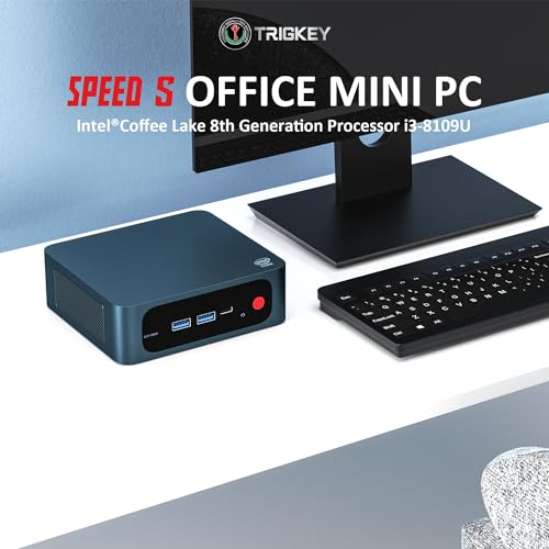 Mini PC Intel Coffee Lake i3-8109U(Up to 3.6GHz) 16GB DDR4 3200MHz 500GB SSD Dual HDMI, WiFi 5+BT4.2, USB3.0 * 4