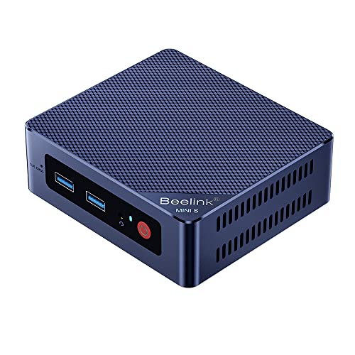 Beelink Mini S12 Pro Mini PC, Mini Computer with Alder Lake-N N100, 16GB DDR4 +500GB M.2 2280 SSD, WIFI6, Dual HDMI, Dual Screen Display, 1000Mbps, BT 5.2