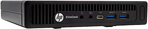 HP EliteDesk 800 G2 Desktop Mini PC, Intel Core i5 6500T 2.5Ghz, 16GB DDR4 RAM, 500GB Hard Drive, USB Type C, Windows 10 Pro (Renewed)