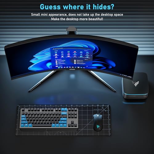 KAMRUI AK1PLUS Mini PC,12th Alder Lake- N95 up to 3.4 GHz,16GB RAM+512GB M.2 SSD,Mini Desktop Computer Windows 11,Support 2.5" SSD (up to 2TB),WiFi 2.4G/5G,BT 4.2,4K, Business, Home, Office ﻿ ﻿