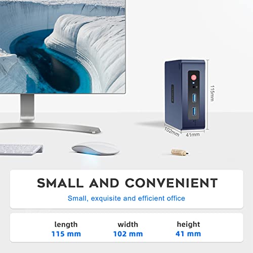 Beelink New 11 Generation Intel N5095 Processor (up to 2.9GHZ), Mini PC,Mini Computer with 8GB DDR4 RAM/ 256GB M.2 SATA SSD, Supports Extended HDD & SSD/4K 60FPS/Dual HDMI/ WiFi5 /BT5.0