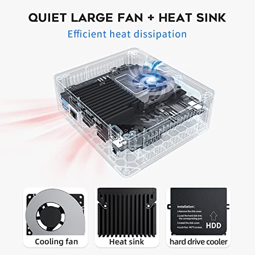 Beelink New 11 Generation Intel N5095 Processor (up to 2.9GHZ), Mini PC,Mini Computer with 8GB DDR4 RAM/ 256GB M.2 SATA SSD, Supports Extended HDD & SSD/4K 60FPS/Dual HDMI/ WiFi5 /BT5.0