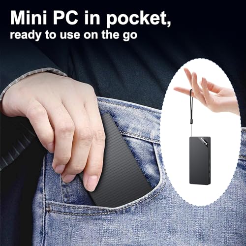 Mini PC, 12th Gen Alder Lake N100 (up to 3.4 GHz)- Stick Mini Computer, 12GB RAM 512GB SSD Small Desktop Pc, with 4K Dual Screen Display/USB3.2x3/WiFi 6/BT5.2/RJ45, Suitable for home/office/school