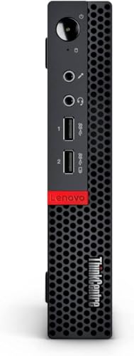 Lenovo ThinkCentre Tiny Business Desktop Mini PC, AMD Processor, Dual-Channel 16GB RAM, 512GB PCIe SSD, 2X Display Port, USB 3.1 Gen 1, RJ-45, Wi-Fi, Windows 11 Pro, Black