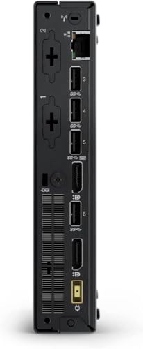 Lenovo ThinkCentre Tiny Business Desktop Mini PC, AMD Processor, Dual-Channel 16GB RAM, 512GB PCIe SSD, 2X Display Port, USB 3.1 Gen 1, RJ-45, Wi-Fi, Windows 11 Pro, Black