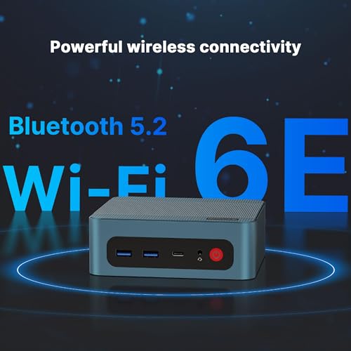 BOSGAME Intel Core-i7 MIini PC,12700H(14C/20T, up to 4.7GHz) 32GB DDR4 512GB M.2 SSD Mini Desktop Computer, Dual LAN, 4K Triple Display, WiFi 6E, Bluetooth 5.2