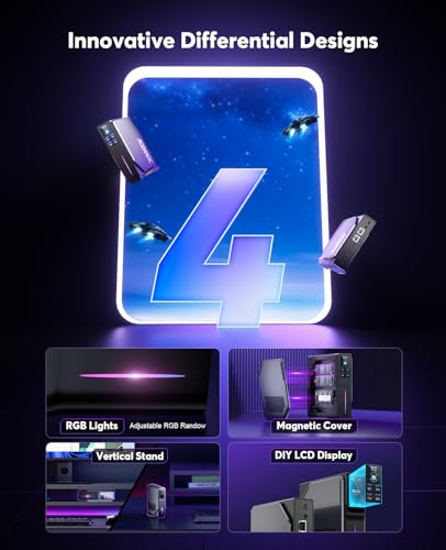 ACEMAGIC S1 Mini PC Dual Nic with DIY LCD Display, N95 CPU(up to 3.4 GHz), Mini Computers 16GB RAM 1TB ROM 20W TDP, Mini Desktop Computer PC,Micro PC Tower Support 4K HD/WiFi6/BT5.2