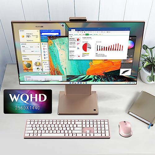 Acer Aspire S27-1755-UP11 AIO Desktop | 27" WQHD 2560 x 1440 IPS Display | 12th Gen Intel Core i5-1240P | Intel Iris Xe Graphics | 16GB DDR4 | 1TB PCIe 4.0 NVMe SSD | Intel Wi-Fi 6E | Windows 11 Home