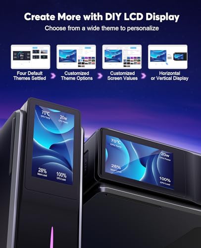 ACEMAGIC S1 Mini PC Dual Nic with DIY LCD Display, N95 CPU(up to 3.4 GHz), Mini Computers 16GB RAM 1TB ROM 20W TDP, Mini Desktop Computer PC,Micro PC Tower Support 4K HD/WiFi6/BT5.2