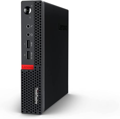 Lenovo ThinkCentre Tiny Business Desktop Mini PC, AMD Processor, Dual-Channel 16GB RAM, 512GB PCIe SSD, 2X Display Port, USB 3.1 Gen 1, RJ-45, Wi-Fi, Windows 11 Pro, Black