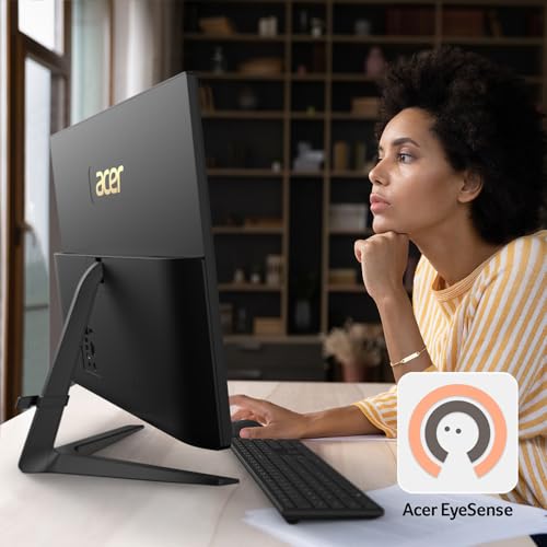 Acer Aspire C27-1800-UR12 AIO Desktop | 27" Full HD IPS Display | Intel Core i5-12450H | Intel UHD Graphics | 16GB DDR4 | 1TB PCIe Gen 4 SSD | Intel Wireless Wi-Fi 6E | Wireless Keyboard & Mouse