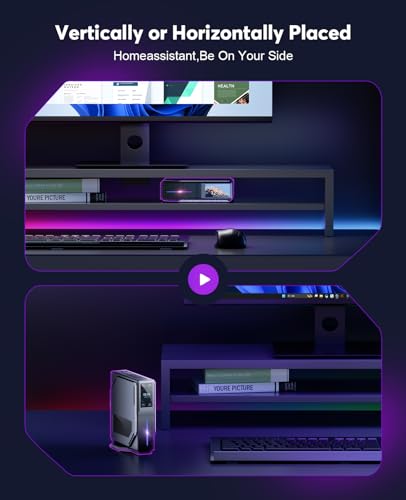 ACEMAGIC S1 Mini PC Dual Nic with DIY LCD Display, N95 CPU(up to 3.4 GHz), Mini Computers 16GB RAM 1TB ROM 20W TDP, Mini Desktop Computer PC,Micro PC Tower Support 4K HD/WiFi6/BT5.2