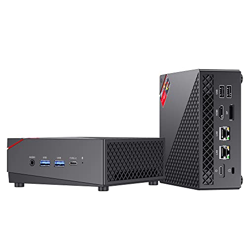 Mini PC AMD Ryzen 7 5800U : 32GB DDR4 1TB NVMe SSD Windows 11 Mini Computers, Small Gaming PC 4K@60Hz Triple Display, Mini Desktop WiFi6 | Bluetooth 5.2 | Dual Channel | Auto Power On | AM06PRO