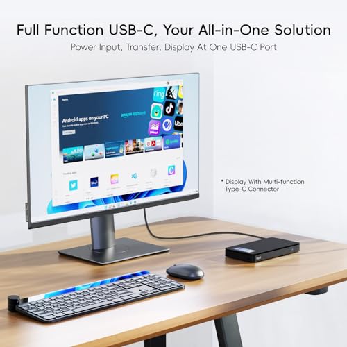 MeLE Mini PC Overclock4C Win11Pro N100(up to 3.4GHz) Alder-Lake 12th Gen 16GB RAM 512GB Micro Computer Small Desktop Office Education Home Triple Screen Display Full Function USB-C