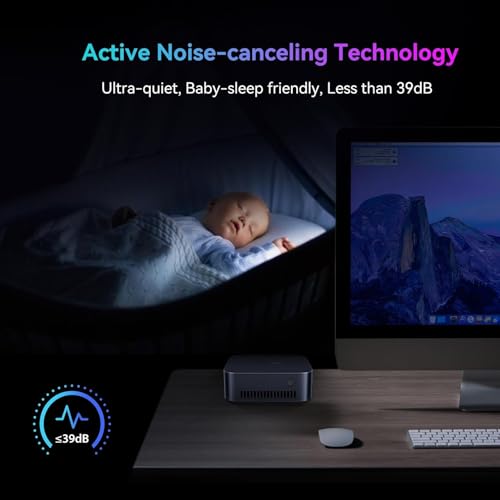 Blackview Mini PC Mini Computer MP80 Intel 12th Gen CPU N5095, 16GB RAM LPDDR5 512GB M.2 SSD, Mini Desktop Computers Micro PC Support 4K Triple Display/2.4/5G WiFi/Dual LAN/3 HDMI/3 USB Port