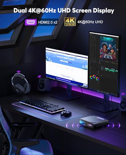 ACEMAGIC S1 Mini PC Dual Nic with DIY LCD Display, N95 CPU(up to 3.4 GHz), Mini Computers 16GB RAM 1TB ROM 20W TDP, Mini Desktop Computer PC,Micro PC Tower Support 4K HD/WiFi6/BT5.2